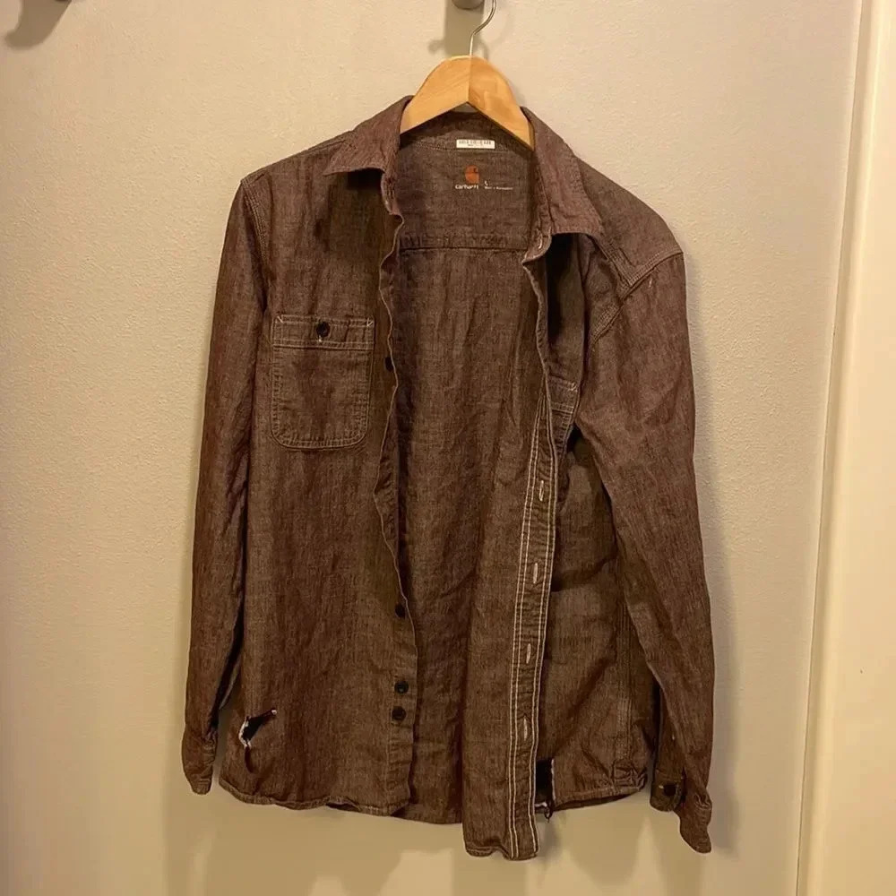 Carhartt mens button down shirt